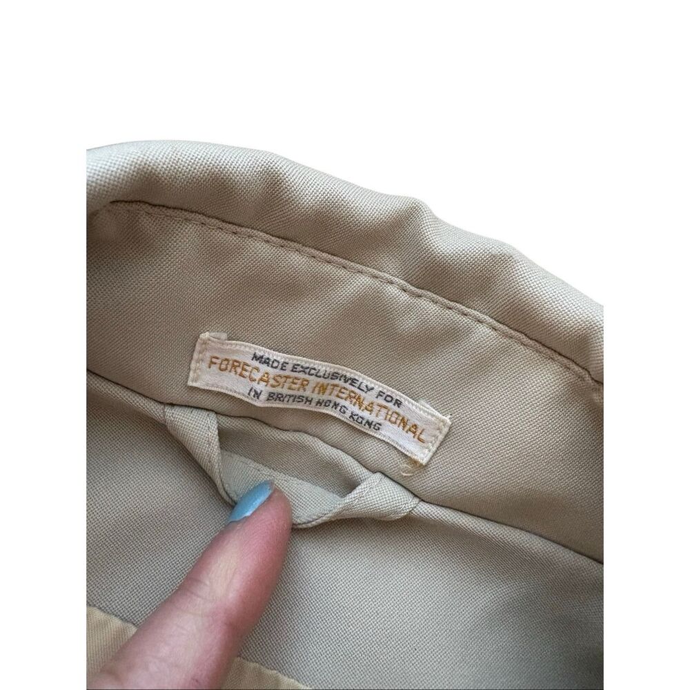 Vintage Forecaster of Boston tan double breasted trench coat - XL - Picture 5 of 9